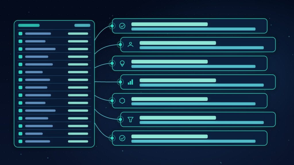 Cadência outbound B2B multicanal em 7 passos combinando WhatsApp, telefone, e-mail e QSA em CSV e Excel