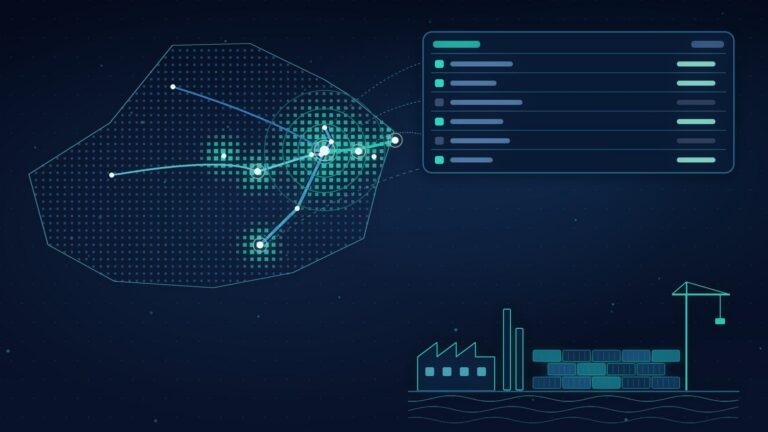 Lista de empresas do Amazonas em mapa com Polo Industrial de Manaus, calhas fluviais e planilha de dados B2B